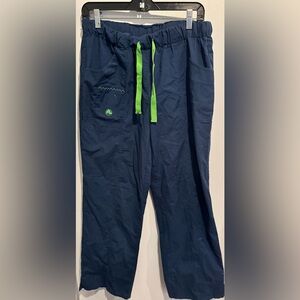 Crocs Felicia scrub pants medical Apparel Women navy neon cargo work comfy M